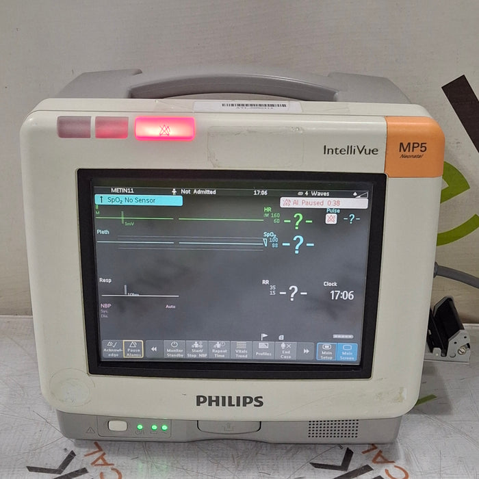 Philips IntelliVue MP5 Neonatal Fast SpO2, ECG, NIBP Patient Monitor