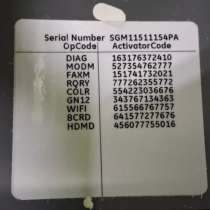 GE Healthcare MAC 5500 HD ECG without CAM Module