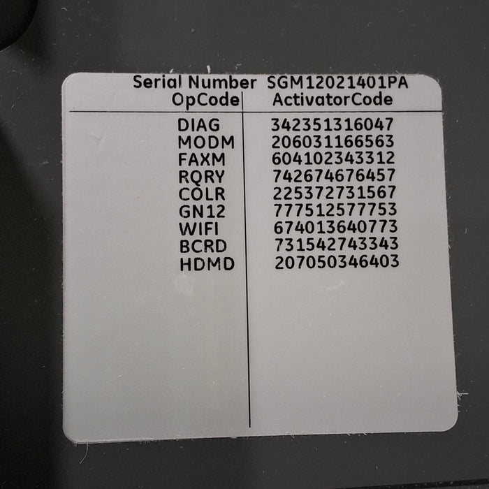 GE Healthcare MAC 5500 HD ECG without CAM Module