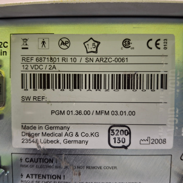 Draeger Medical Scio Four Oxi Plus Gas Module