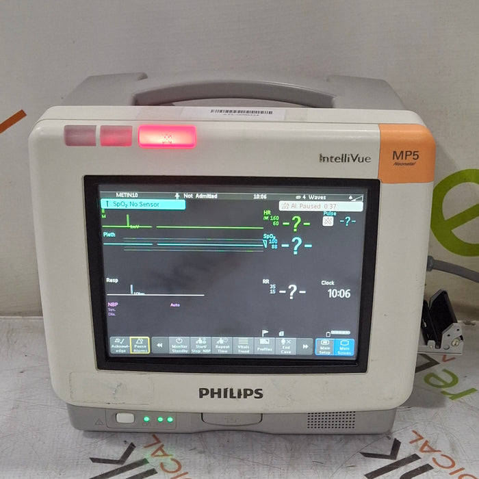Philips IntelliVue MP5 Neonatal Fast SpO2, ECG, NIBP Patient Monitor
