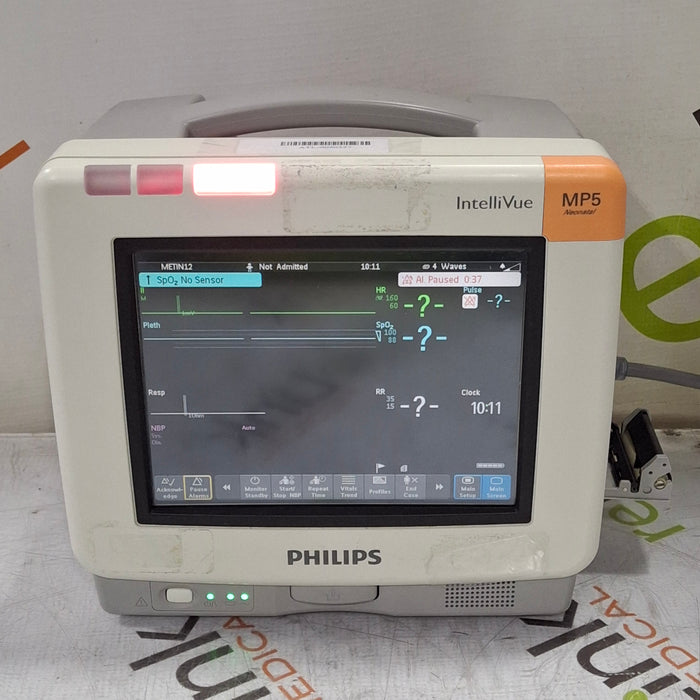 Philips Intellivue MP5 - ECG, Fast SpO2, NIBP Patient Monitor