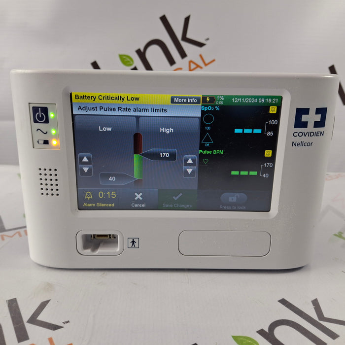 Covidien PM1000N Nellcor Bedside SPO2 Monitor