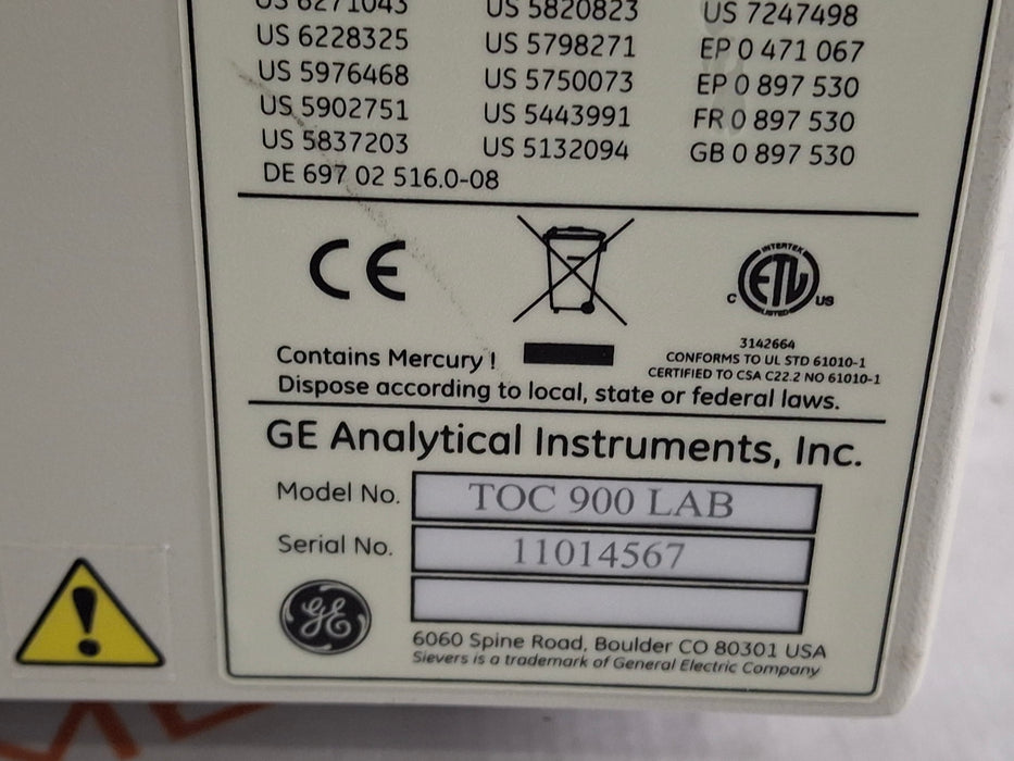 Sievers TOC 900 Laboratory Analyzer