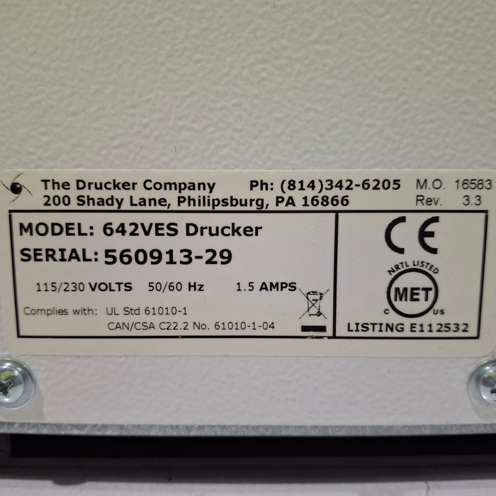Drucker Diagnostics Drucker Diagnostics 642VES Drucker Centrifuge Centrifuges reLink Medical