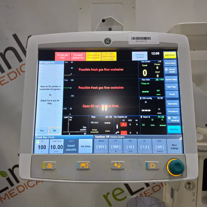 Datex-Ohmeda Aisys Anesthesia Unit