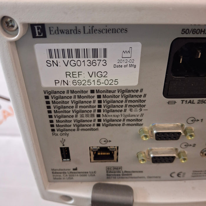 Edwards Lifesciences Vigilance II Patient Monitor