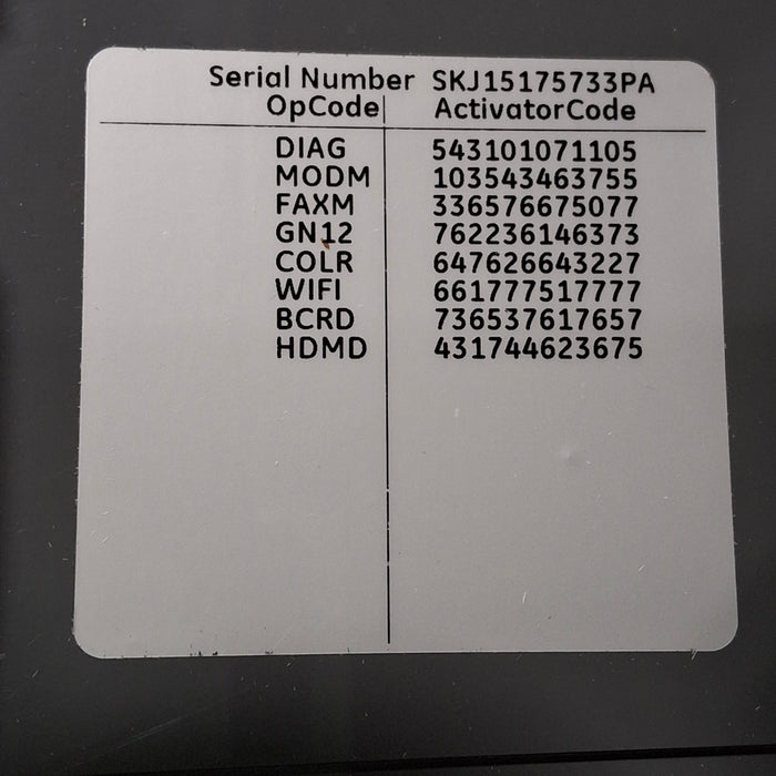 GE Healthcare MAC 5500 HD ECG without CAM Module