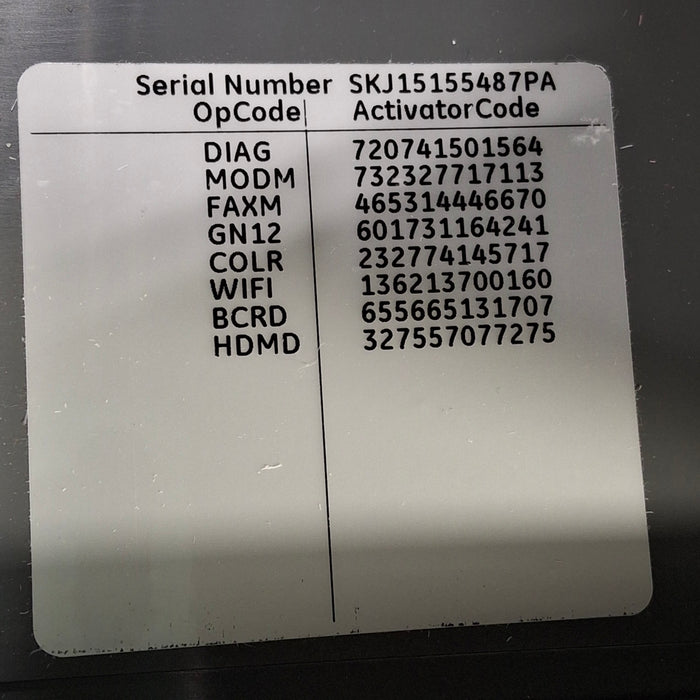 GE Healthcare MAC 5500 HD ECG without CAM Module