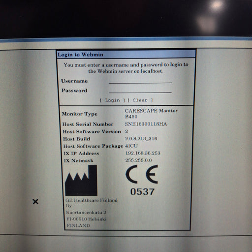 GE Healthcare GE Healthcare Carescape B450 Critical Care Patient Monitor Patient Monitors reLink Medical