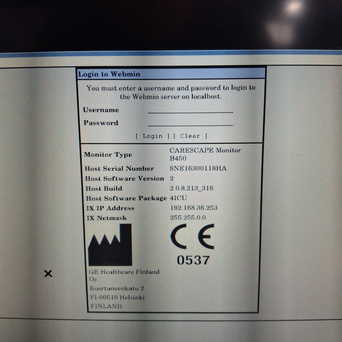 GE Healthcare GE Healthcare Carescape B450 Critical Care Patient Monitor Patient Monitors reLink Medical