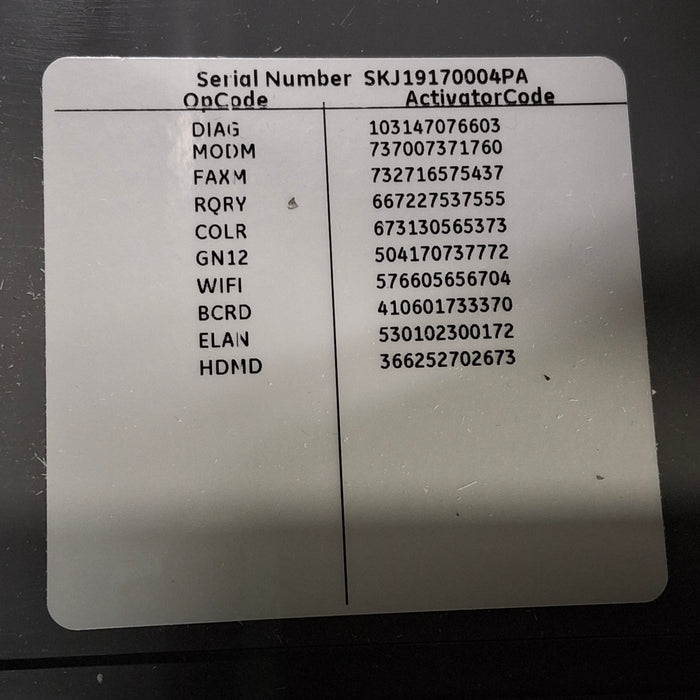 GE Healthcare MAC 5500 HD ECG without CAM Module