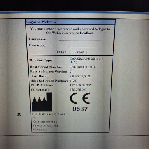 GE Healthcare GE Healthcare Carescape B450 Critical Care Patient Monitor Patient Monitors reLink Medical