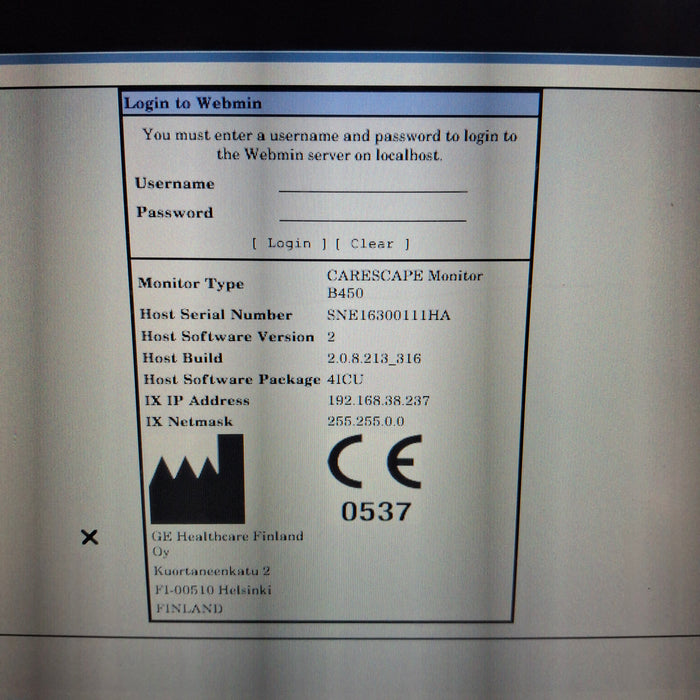 GE Healthcare GE Healthcare Carescape B450 Critical Care Patient Monitor Patient Monitors reLink Medical