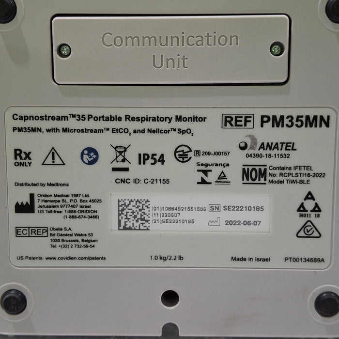 Medtronic Medtronic Capnostream 35 Portable Respiratory Monitor Respiratory reLink Medical