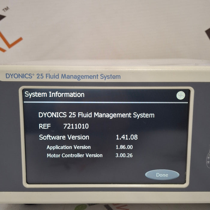 Smith & Nephew Dyonics 25 Fluid Management System Control Unit