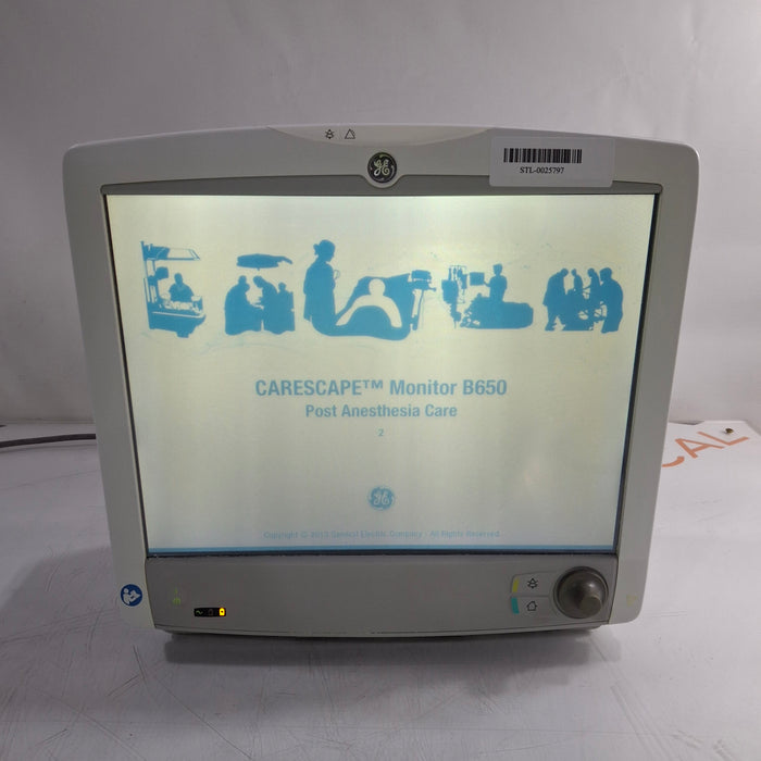 GE Healthcare Carescape B650 Post Anesthesia Care Patient Monitor