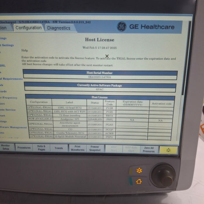 GE Healthcare GE Healthcare Carescape B650 Post Anesthesia Care Patient Monitor Patient Monitors reLink Medical