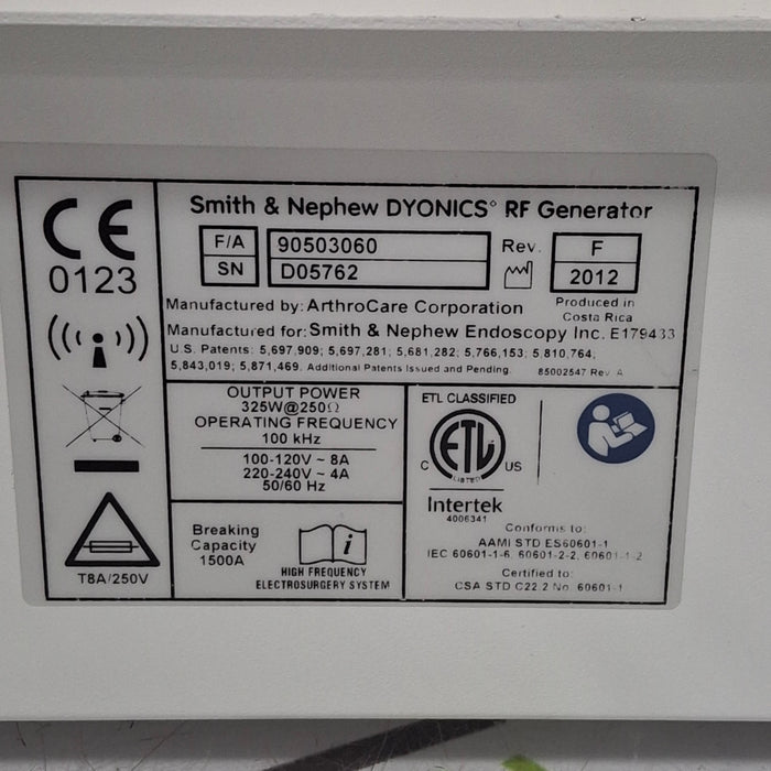 Smith & Nephew Dyonics RF Generator