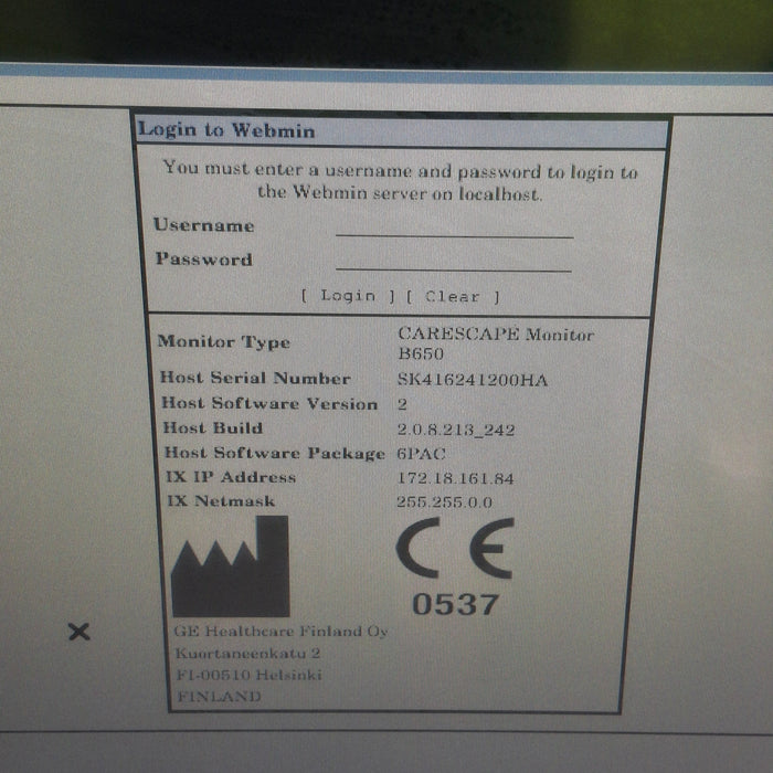 GE Healthcare GE Healthcare Carescape B650 Post Anesthesia Care Patient Monitor Patient Monitors reLink Medical