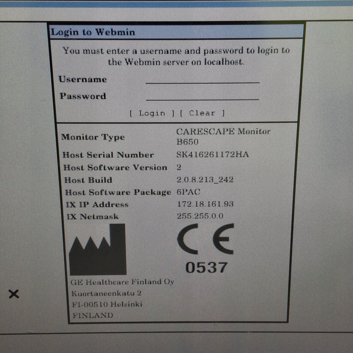 GE Healthcare GE Healthcare Carescape B650 Post Anesthesia Care Patient Monitor Patient Monitors reLink Medical