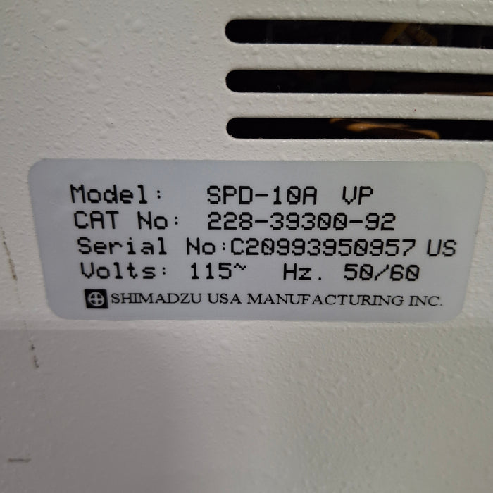 Shimadzu SPD-10AV VP UV-VIS Detector