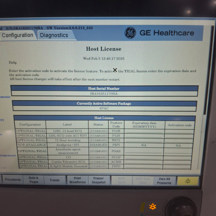 GE Healthcare GE Healthcare Carescape B650 Post Anesthesia Care Patient Monitor Patient Monitors reLink Medical