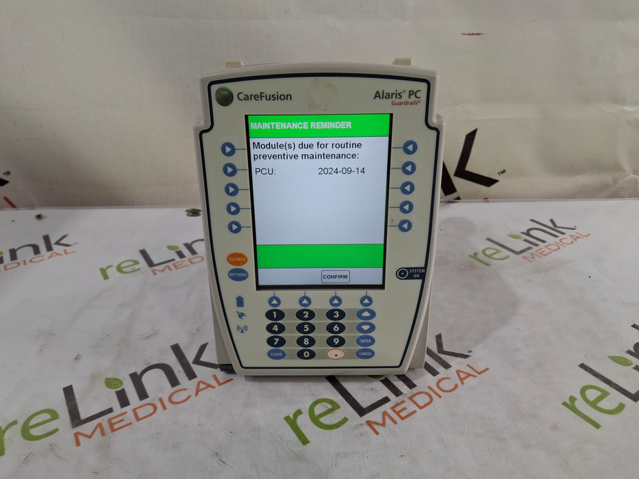 CareFusion CareFusion Alaris 8015 Large Screen POC Infusion Pump Infusion Pump reLink Medical