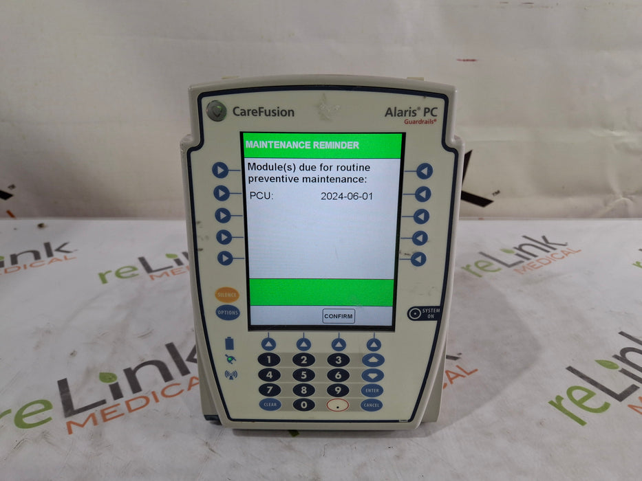 CareFusion CareFusion Alaris 8015 Large Screen POC Infusion Pump Infusion Pump reLink Medical