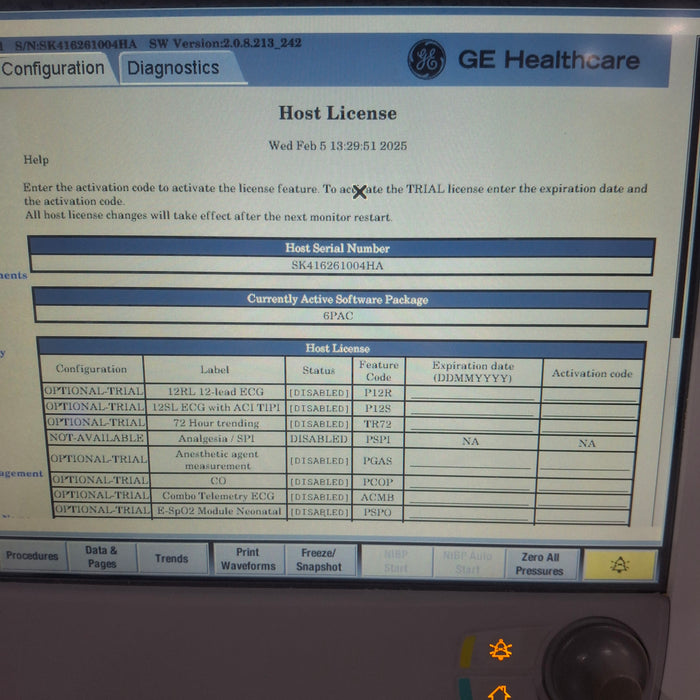 GE Healthcare GE Healthcare Carescape B650 Post Anesthesia Care Patient Monitor Patient Monitors reLink Medical