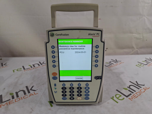 CareFusion CareFusion Alaris 8015 Large Screen POC Infusion Pump Infusion Pump reLink Medical