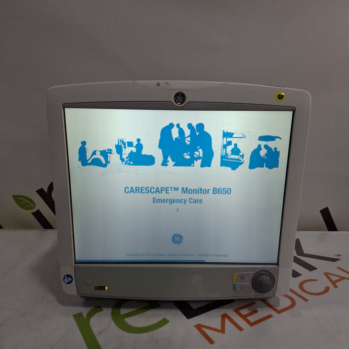 GE Healthcare GE Healthcare Carescape B650 Emergency Care Patient Monitor Patient Monitors reLink Medical