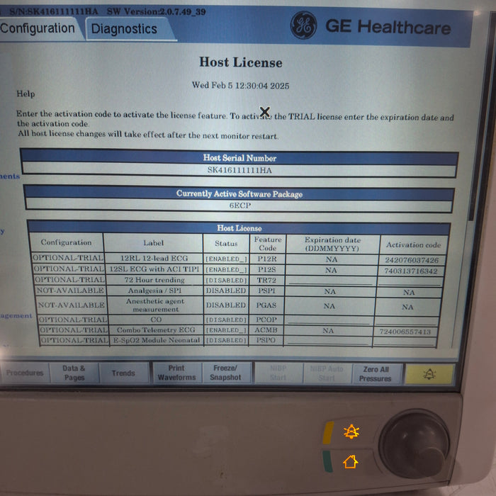 GE Healthcare GE Healthcare Carescape B650 Emergency Care Patient Monitor Patient Monitors reLink Medical