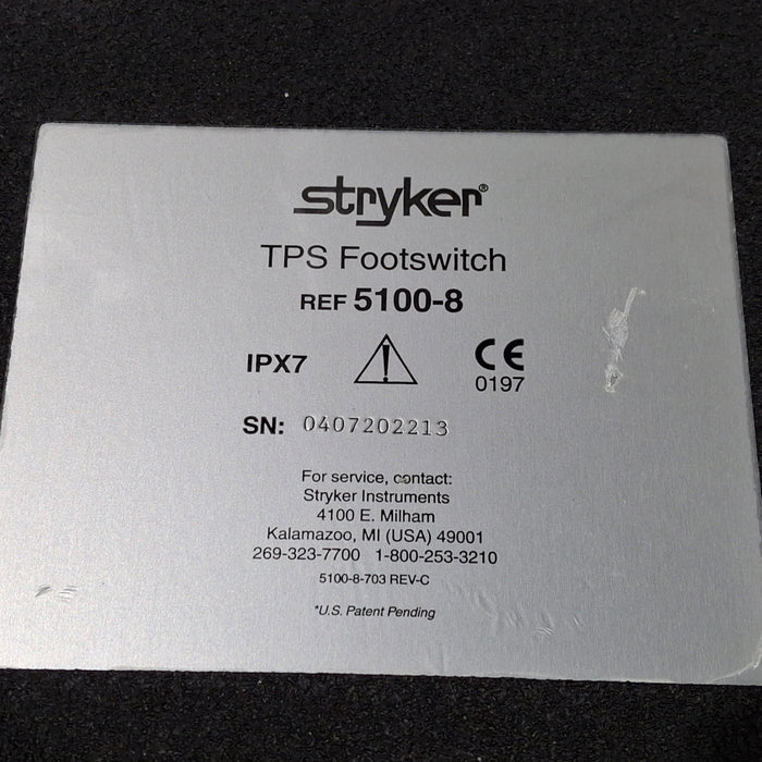 Stryker TPS 5100-8 Footswitch