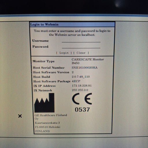 GE Healthcare GE Healthcare Carescape B450 Emergency Care Patient Monitor Patient Monitors reLink Medical