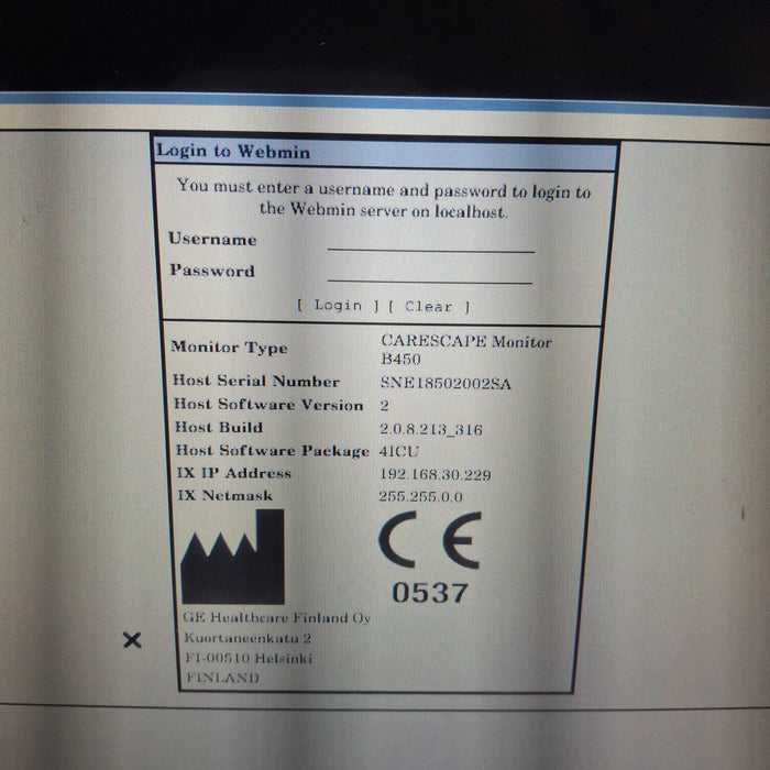 GE Healthcare GE Healthcare Carescape B450 Critical Care Patient Monitor Patient Monitors reLink Medical