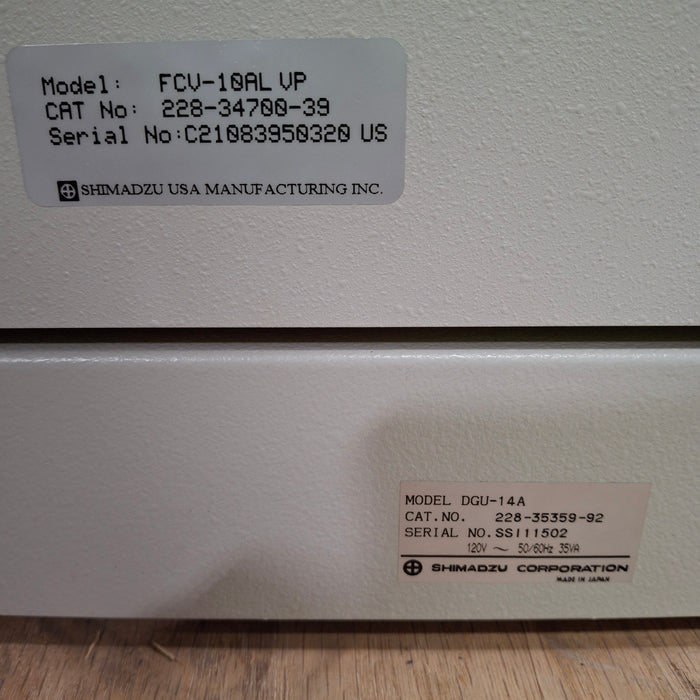 Shimadzu SCL-10AVP LC-10ATVP FCV-10ALVP DGU-14A HPLC System