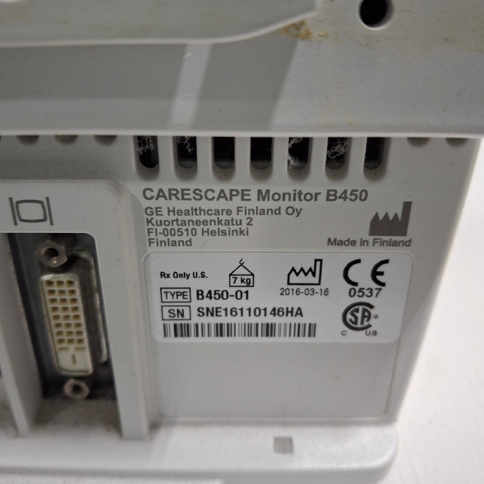 GE Healthcare Carescape B450 Patient Monitor