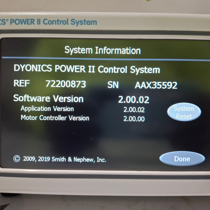 Smith & Nephew Dyonics Power II Shaver Control Unit