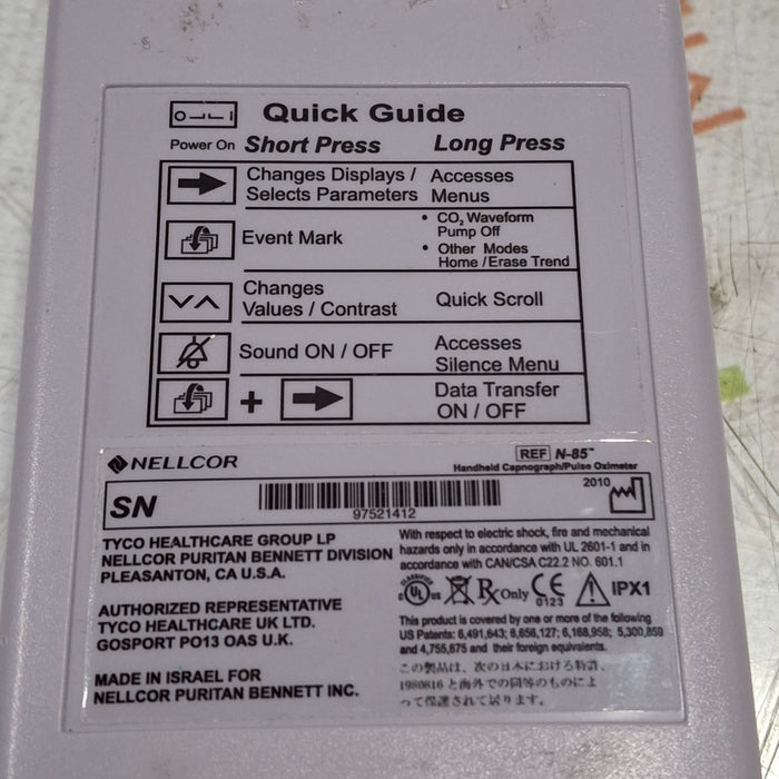Nellcor Nellcor N-85 Pulse Oximeter Patient Monitors reLink Medical