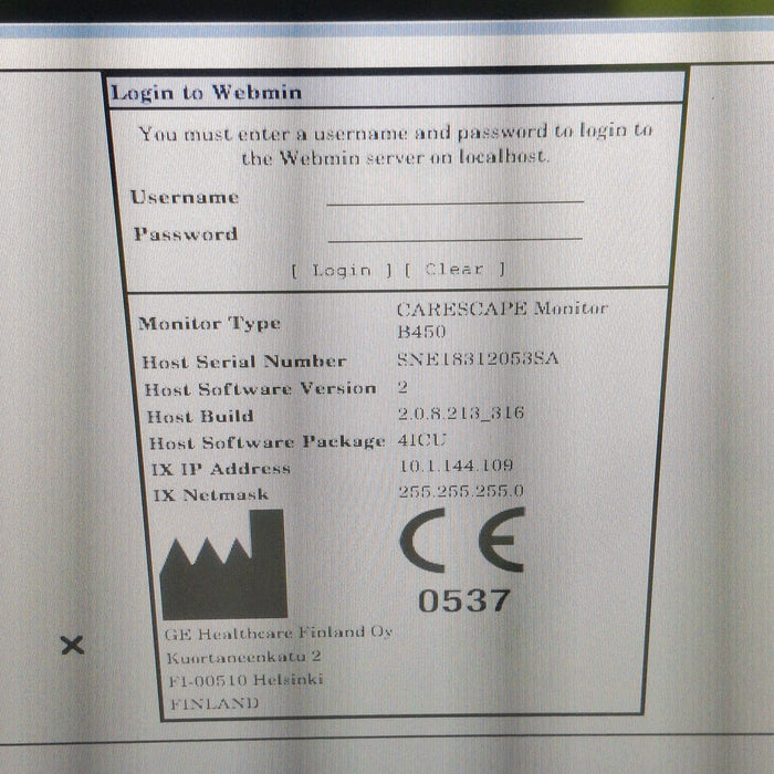 GE Healthcare GE Healthcare Carescape B450 Critical Care Patient Monitor Patient Monitors reLink Medical