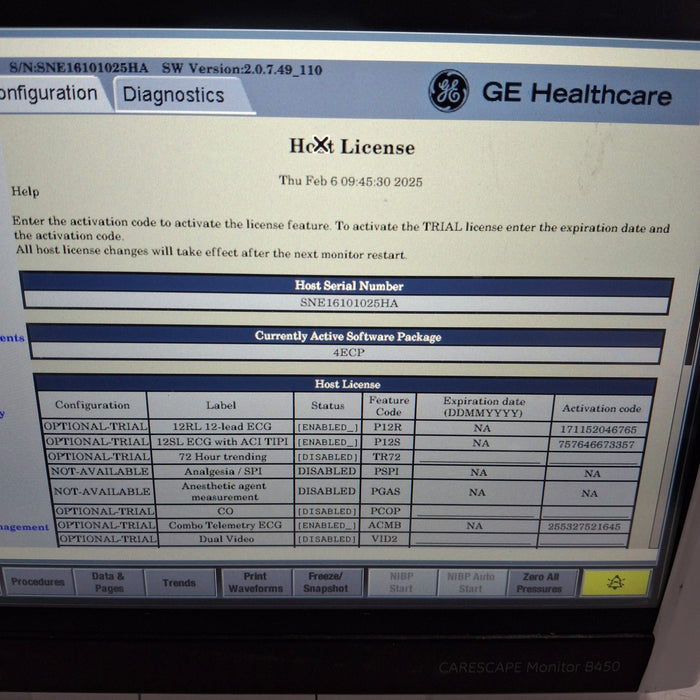 GE Healthcare GE Healthcare Carescape B450 Emergency Care Patient Monitor Patient Monitors reLink Medical