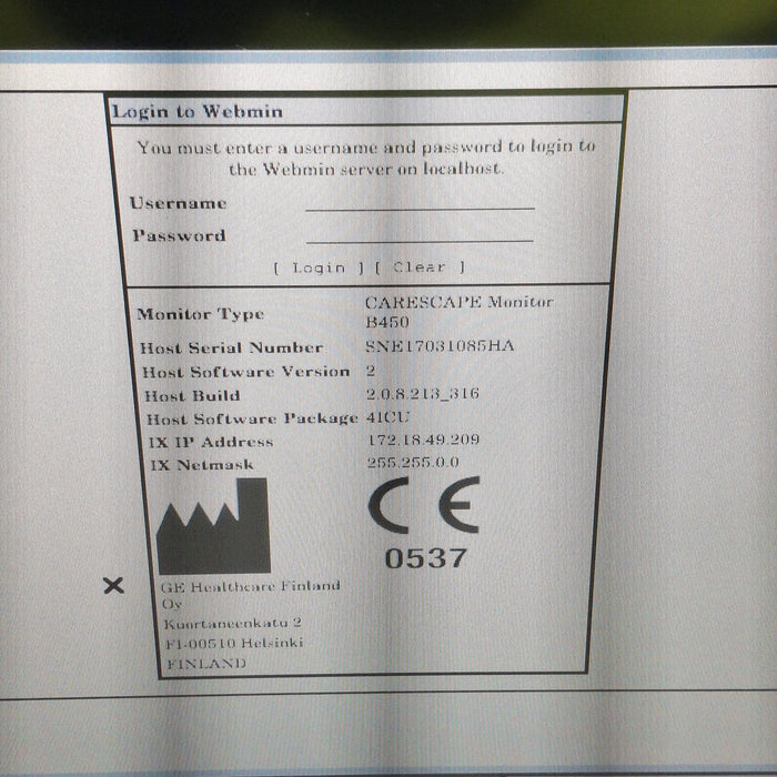 GE Healthcare GE Healthcare Carescape B450 Critical Care Patient Monitor Patient Monitors reLink Medical