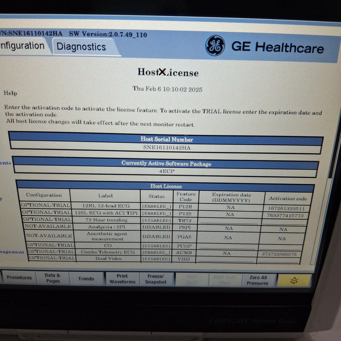 GE Healthcare GE Healthcare Carescape B450 Emergency Care Patient Monitor Patient Monitors reLink Medical