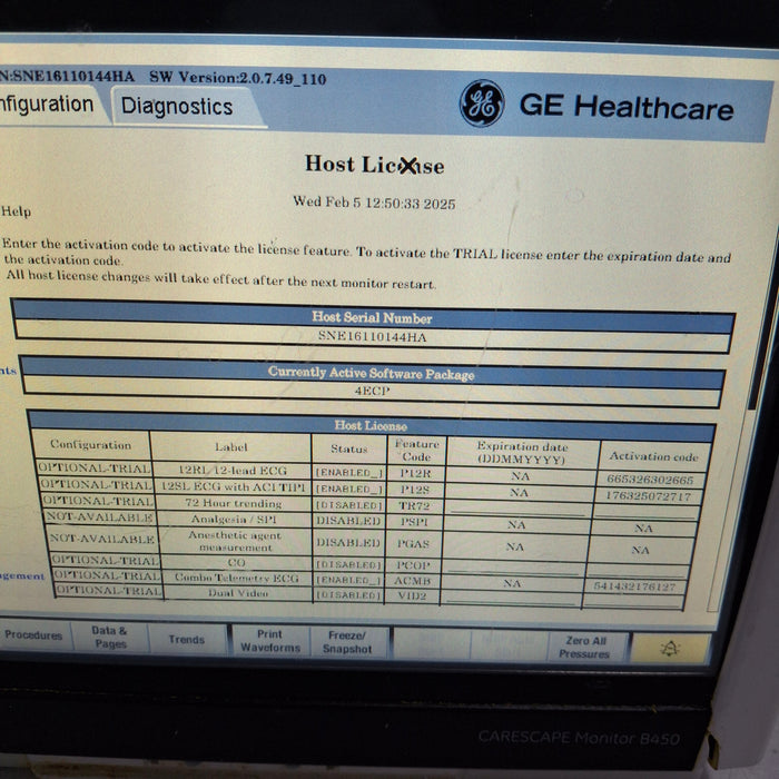 GE Healthcare GE Healthcare Carescape B450 Emergency Care Patient Monitor Patient Monitors reLink Medical