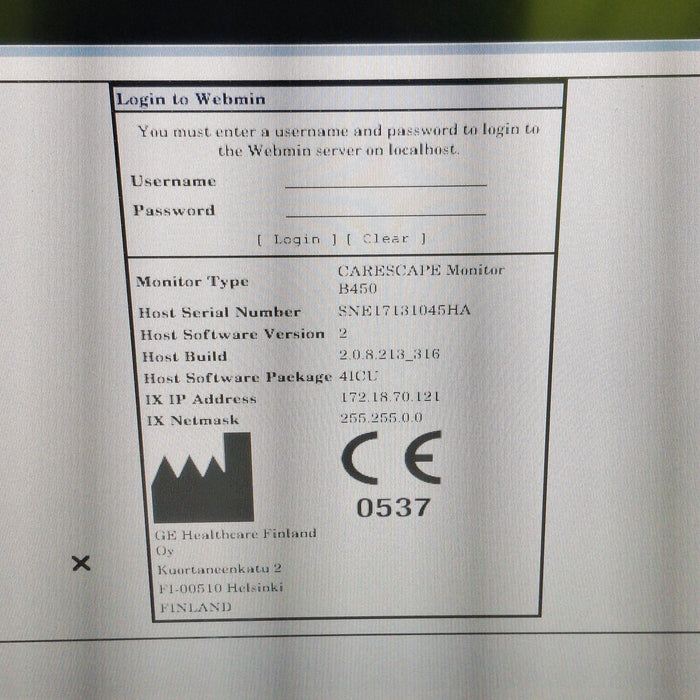 GE Healthcare GE Healthcare Carescape B450 Critical Care Patient Monitor Patient Monitors reLink Medical