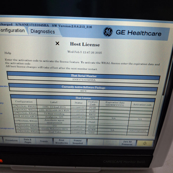 GE Healthcare GE Healthcare Carescape B450 Critical Care Patient Monitor Patient Monitors reLink Medical