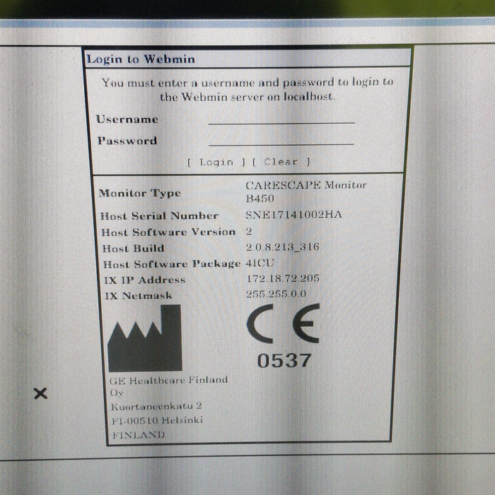 GE Healthcare GE Healthcare Carescape B450 Critical Care Patient Monitor Patient Monitors reLink Medical