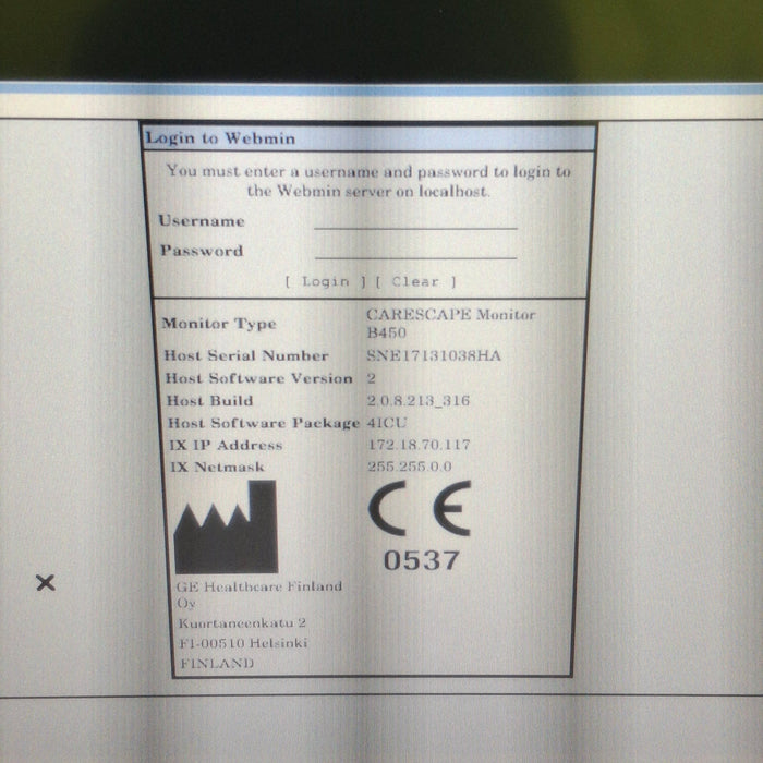 GE Healthcare GE Healthcare Carescape B450 Critical Care Patient Monitor Patient Monitors reLink Medical