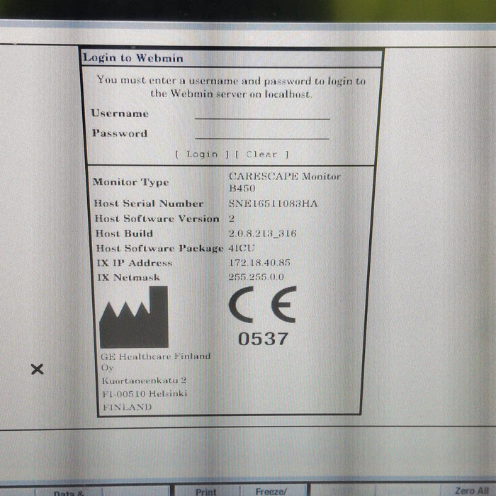 GE Healthcare GE Healthcare Carescape B450 Critical Care Patient Monitor Patient Monitors reLink Medical